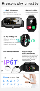 Reloj Inteligente 2023 Nuevo Modelo KT65 con Cargador Inalámbrico para Reloj, <span class=keywords><strong>Airpods</strong></span>, Teléfonos Móviles, Asistente de Voz IA - Product Image 3