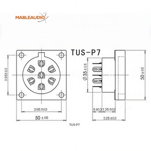 Zócalo de tubo de 7 pines/piezas de amplificador/zócalo de tubo para E2d C3b,<span class=keywords><strong>C3d</strong></span>,Ec,Ed,E2b - Product Image 5