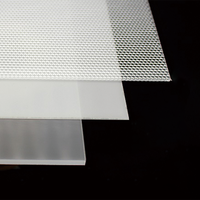 Plaque diffuseur de lumière LED à points laser en PMMA, plaque LGP en acrylique