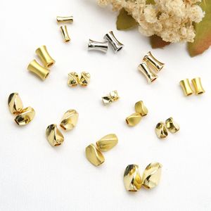 Perles torsadées préservant la couleur, <span class=keywords><strong>tube</strong></span> articulé de forme irrégulière, taille fine, entrelacement lisse, perle B - Product Image 4