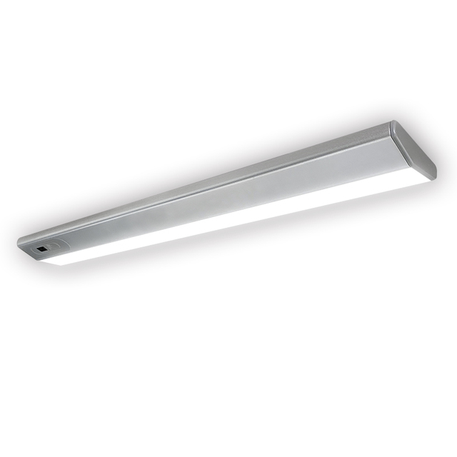 Factory Direct Modern Silver Indoor Kitchen Under Cabinet LED Light with IR Sensor 4100K Neutral White Wall-mounted