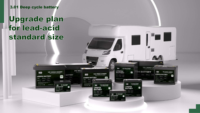 Batterie LiFePO4 semi-solide compacte JREPOWER 36V 50Ah pour bateaux de plaisance/camping-cars, légère, pour moteurs de pêche à la traîne, camping, 6000+ cycles, IP67