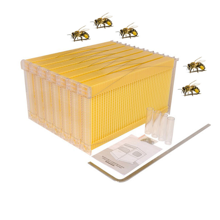 7 штук автоматический само-пропуская пчелиный улей лангстрот рамка Pollen Trap улья, оттоку оправы для очков рассеивает пчеловодства коробка