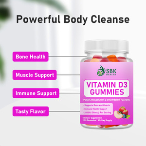 Private Label Vitamin D3 Gummies with Total Carbohydrate Powerful Body Cleanse Support Healthy Mood Promote Bone Health Gummies - Product Image 4
