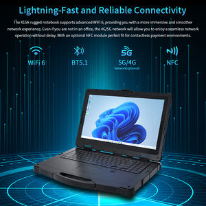 מחשב נייד מחוזק 15.6 אינץ' 1000 ניטים IP65 עמיד למים ועמיד בפני זעזועים NFC Ai I7 5g תעשייתי למחצה מחוזק תחנת עבודה עסקית - Product Image 5