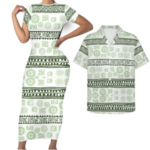 Livraison directe, ensembles de vêtements de couple hawaïens d'été personnalisés, t-shirts pour hommes, vêtements pour femmes grandes tailles - Product Image 6