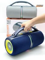 Altavoz Subwoofer Estéreo Inalámbrico T&G TG-706 con Bluetooth, Portátil para Deportes al Aire Libre, con Luz LED, Bolsa de Transporte, 30W de Bajos, 3600MAH