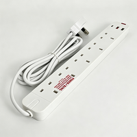 Stop Kontak Anjehold Grosir Pabrik UK Plug Safety Shutter 5 Outlet 2 USB 1 Type-C untuk Rumah dan Kantor