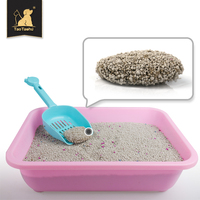 Litière pour chat agglomérante en bentonite colorée, design classique, 5L, 10L, 25L, 10KG, faible dispersion, prix de gros