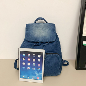 Mochilas <span class=keywords><strong>de</strong></span> Mezclilla Casuales y Modernas para Mujer al por Mayor, con Gran Capacidad, Personalizadas, para Estudiantes Escolares - Product Image 2