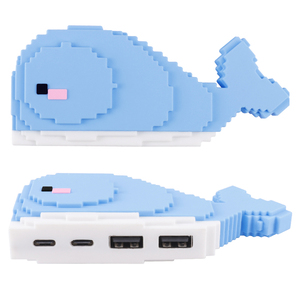 Hub <span class=keywords><strong>USB</strong></span> 2.0 Creativo a Forma di Balena, Ornamento da Scrivania, Docking Station per <span class=keywords><strong>Computer</strong></span>, Hub Multiporta 4 Porte <span class=keywords><strong>USB</strong></span>-C - Product Image 1