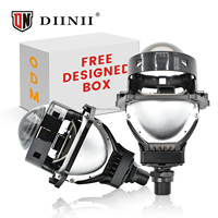 Lampe de projecteur Bi-LED 120W 12000lm Blanc 6500K Faisceau haut et bas IP68 Étanche H4 Mini phares Lumière laser Phare LED