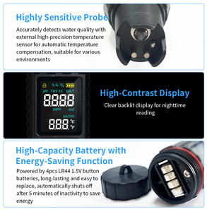 Testeur <span class=keywords><strong>de</strong></span> qualité <span class=keywords><strong>de</strong></span> <span class=keywords><strong>l</strong></span>'<span class=keywords><strong>eau</strong></span> Xmt Factory 7-en-1 PH/TDS/EC/TEMP/<span class=keywords><strong>Salinité</strong></span>/ORP/S.G haute précision pour <span class=keywords><strong>l</strong></span>'<span class=keywords><strong>eau</strong></span> potable avec OEM/ODM/OBM - Product Image 4