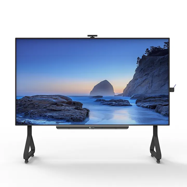 Quadro branco interativo Tengcai Full HD 16:9 COB LED de 110 polegadas com grande ângulo de visão para sala de conferências