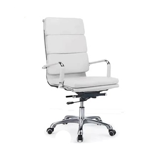 Chaises luxueuses en cuir noir à dossier moyen pour les <span class=keywords><strong>visiteurs</strong></span> de bureau, parfaites pour les salles de conférence et les entreprises - Product Image 5