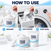 Lessive en poudre en vrac, emballage personnalisé pour importateurs en gros, distributeurs régionaux et chaînes de magasins de détail