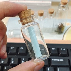 Chai thủy tinh trong suốt nhỏ xinh 5ML 8ML 10ML 14ML 16ML 20ML có nút chai, chai đựng gia vị nhỏ, lọ đựng đồ thủ công DIY - Product Image 5