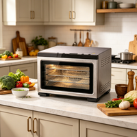 Déshydrateur alimentaire 400W en acier inoxydable, compatible lave-vaisselle, petit format et facile à ranger