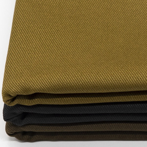 Tela de sarga de algodón lavado grueso 7S, tejido tipo drill, color caqui, materia prima para ropa de trabajo - Product Image 1