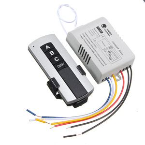 New Control Switch Led Lamp 3 Way ON/OFF Remote Control Switch Wireless Receiver Transmitter