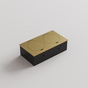 Boîtier de sol électrique encastré électroplaqué avec modules de fonctions réseau et d'alimentation - Product Image 6