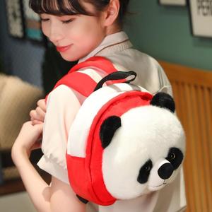 Mochila de felpa suave con forma de Panda, juguete de peluche encantador con relleno de algodón PP, Material súper suave - Product Image 6