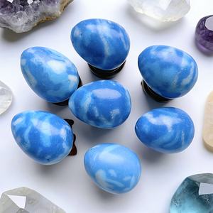 Vente en gros de pierres d'énergie en cristal d'œuf de Larimar artificiel poli de haute qualité, tendance mode, idéal pour offrir, emballage sécurisé, Crystalhola - Product Image 5