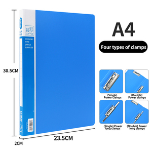 Biểu tượng tùy chỉnh A4 dữ liệu thư mục giữ tập tin mạnh mẽ bền chống bụi <span class=keywords><strong>PP</strong></span> tập sách với kẹp điện vật liệu dày cho nộp hồ sơ sản phẩm - Product Image 3