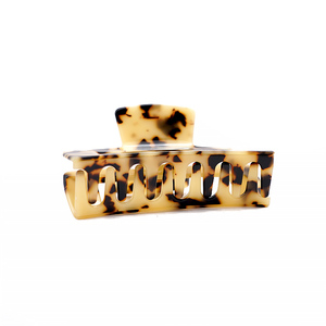 YIYI 사용자 정의 색상 하이 퀄리티 10.5cm 블록 중공 아세트산 머리 발톱 패션 기하학 여성을위한 아세테이트 발톱 클립 도매 - Product Image 6