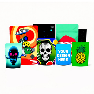 Tùy Chỉnh In 8th Cắm 3.5G 7G 14G Dây Kéo Túi Mùi Bằng Chứng Âm Nhạc Chơi Mylar Túi Combo Với Hộp - Product Image 3