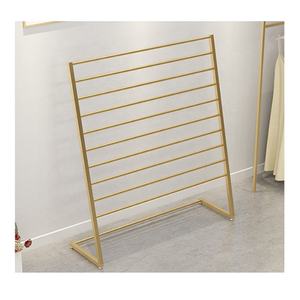 小売店向けのモダンな商用メタルゴールドヒジャブスカーフディスプレイスタンドシルクスカーフブランケットラック - Product Image 3