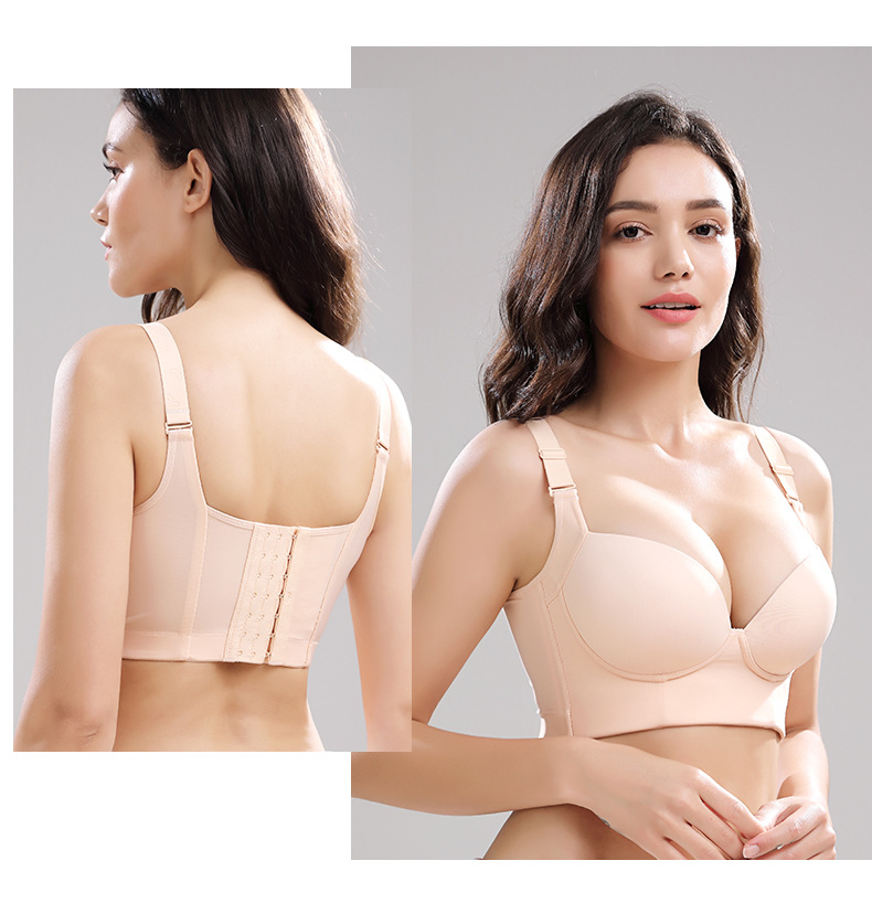 ZOYIAME New Hot Plus Size Women's Bra Seamless Wire Free Padded Underwear for Big Cup Woman Adjustable Push Up Back Support Bra