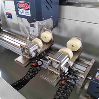 Perfil de aluminio CNC, enrutador de copia de tres ejes, orificio de bloqueo de puerta, fresadora de perforación de aluminio, maquinaria para hacer ventanas y puertas