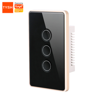 TYSH Applique murale électrique Smart Home Contrôleur d'écran tactile Télécommande Alexa Interrupteur intelligent Wifi Courant maximum 16A Fabriqué en PC ABS