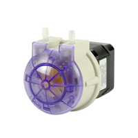 Pompe péristaltique micro JIHPUMP 104KA 24V DC à moteur pas à pas avec débit de 270 ml/min pour la distribution de liquides chimiques avec tube de qualité alimentaire