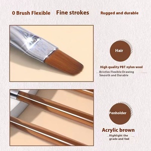 Bộ cọ vẽ móng tay 9 chiếc/túi, dụng cụ vẽ siêu nhỏ, bộ cọ làm móng acrylic, bút trị liệu bằng ánh sáng, bút dây, bán buôn - Product Image 2