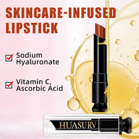 HUASURV Vente en gros Marque privée Rouge à lèvres mat hydratant imperméable 5 couleurs longue tenue brillant avec vitamine C