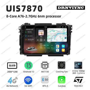 Radio de Auto con Navegación GPS Android de 9.5 Pulgadas 7870, Reproductor de Video Estéreo DVD con Pantalla Táctil y CarPlay para <span class=keywords><strong>Honda</strong></span> VEZEL <span class=keywords><strong>HRV</strong></span> 2013-2019 - Product Image 4