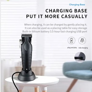 Tondeuse à cheveux pour le corps et les parties intimes pour hommes, batterie au lithium 2500 mAh, réglable, <span class=keywords><strong>Kemei</strong></span> Km-<span class=keywords><strong>2296</strong></span>, rechargeable par USB, sans fil, électrique - Product Image 2