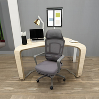 Chaise de bureau ergonomique moderne avec accoudoirs 3D, dossier en cuir PU, tissu, hauteur réglable, structure en acier inoxydable – Confortable pour les professionnels actifs