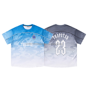 Camiseta Deportiva de Moda con Malla Degradada de Color Jersey, Manga Corta, Personalizable, Transpirable, Anti-UV, de Secado Rápido, Poliéster/Algodón - Product Image 4