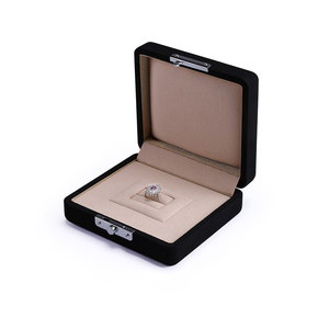 JINSKY Elegant Rectangle Jewelry <b>Box</b> With Velvet Interior Hasps Closure For Earrings And <b>Rings</b> Gift Storage Case - Product Image 4