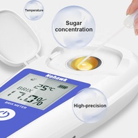 ODM OEM Sugar Tester Digital Brix Refractometer 0.2% Accuracy 0-35% Brix Range 50-104F Temperature Range Automatic Temperature