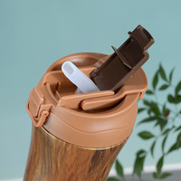 Tazas de Café de Viaje de Acero Inoxidable 304 de Doble Pared de 400 ml con Logotipo Personalizado 2026, con Impresión por Transferencia Hidrográfica
