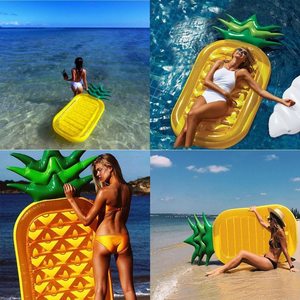 Vendita calda verde limone piscina galleggiante zattera estate spiaggia nuoto gonfiabile piscina Lounge Lounge festa giochi d'acqua zattera piscina - Product Image 6