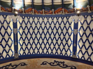 Grande <span class=keywords><strong>yourte</strong></span> mongole de luxe de 10 m à double pente en acier et bambou pour restaurant extérieur et événements festifs - Product Image 4