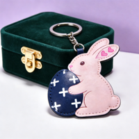 Nouvelle décoration de Pâques, porte-clés lapin et œuf pour enfants et décoration de fêtes, cadeau de Pâques personnalisé pour femmes et filles