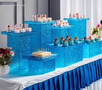 Support de buffet pliable en acrylique pour desserts et gâteaux, idéal pour la restauration, les hôtels, les restaurants et les mariages