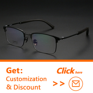 Stylish unisex gỗ đàn hương vuông kính kinh doanh cao đầu óc đầy đủ khung cho khuôn mặt lớn Vòng phù hợp với cận thị Kính mắt <span class=keywords><strong>Frames</strong></span> - Product Image 2