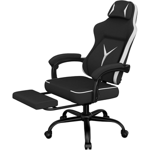 Fauteuil de jeu ergonomique pas cher pour PC avec tissu respirant et siège pivotant pour adolescents gamers - Product Image 3